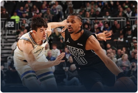 04月11日 NBA常规赛 篮网vs雄鹿 全场录像回放